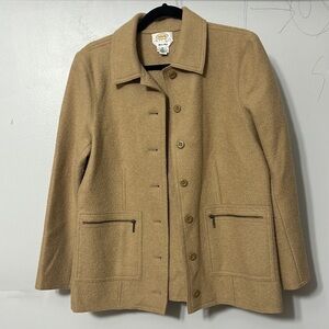 Talbots Camel Pea Coat